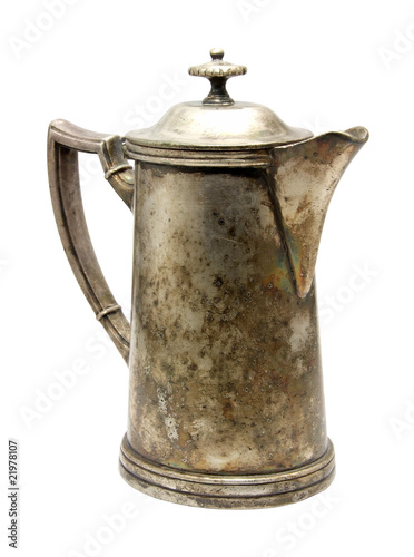 Vintage silver coffeepot photo