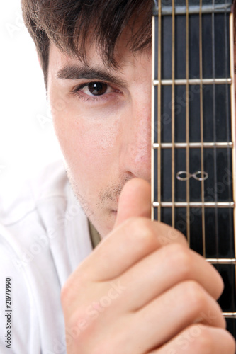 Man with guitar photo