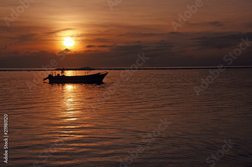 Fisherman Boat at Sanur Beach Bali © Aqnus