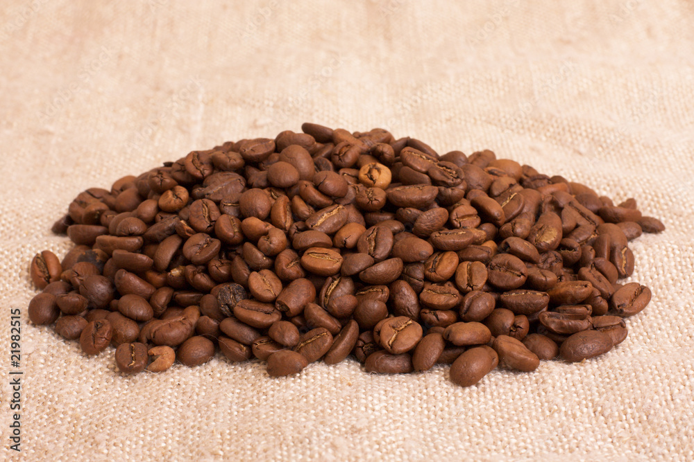 heap of coffee beans heap of coffee beans