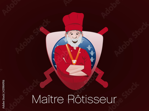 Maitre rotisseur , mascotte, logo