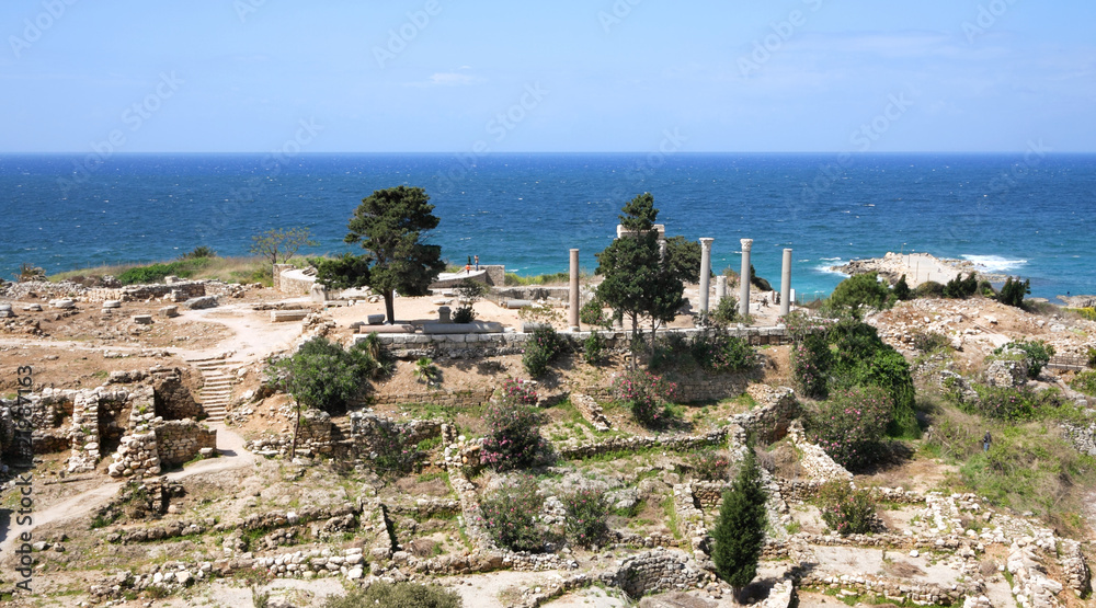 Roman Columns at Byblos (Jbeil), Lebanon