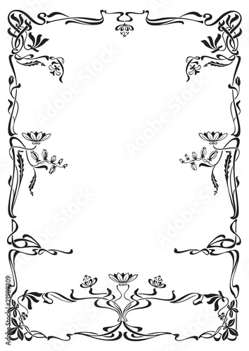 antique frame engraving (vector)