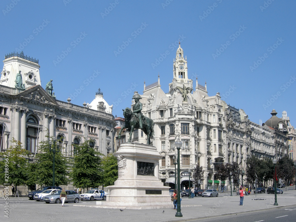Obraz premium Porto, Praca da Liberdade