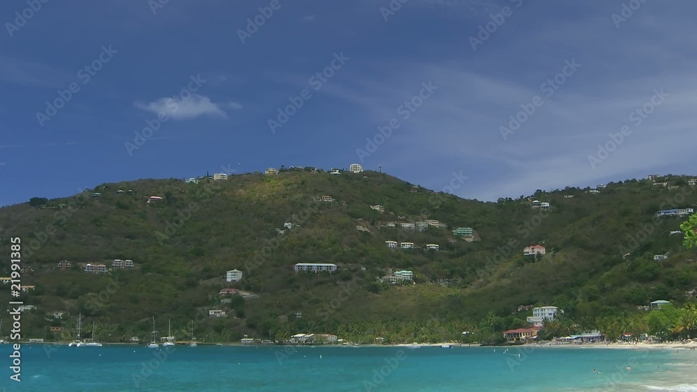 Time lapse Cane Garden Bay on Tortola (moving camera: pan) Time lapse Cane Garden Bay on Tortola (moving camera: pan)
