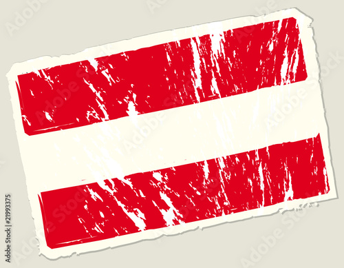 Grunge austrian flag