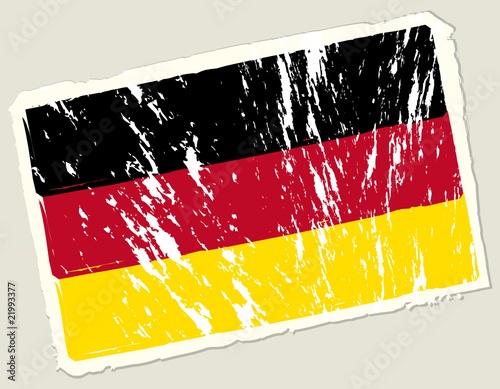 Grunge german flag
