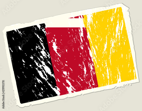 Grunge belgium flag