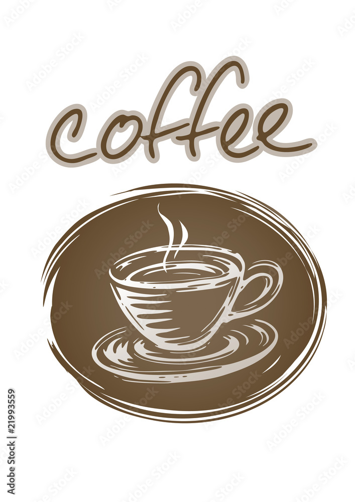 Obraz premium Kaffee Logo