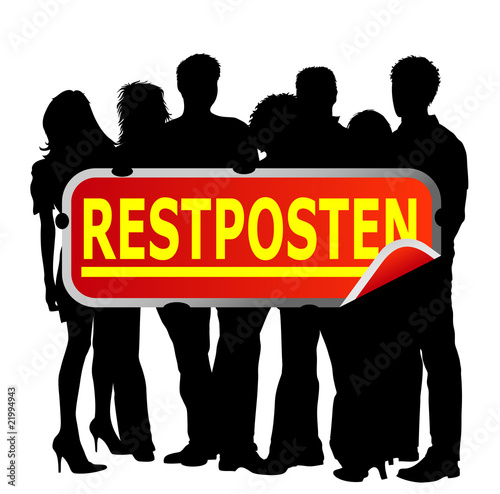 Gruppe Menschen - Restposten