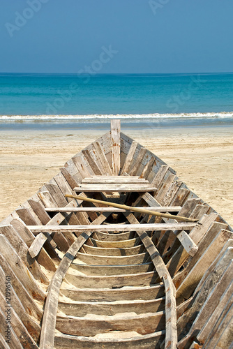 old wooden fishing boat