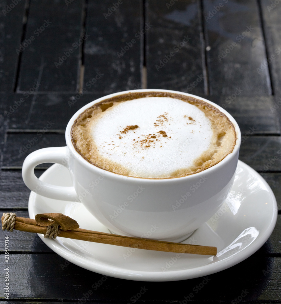 Obraz premium Cup from coffee with milk
