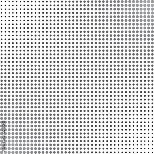 Gray Halftone Dots