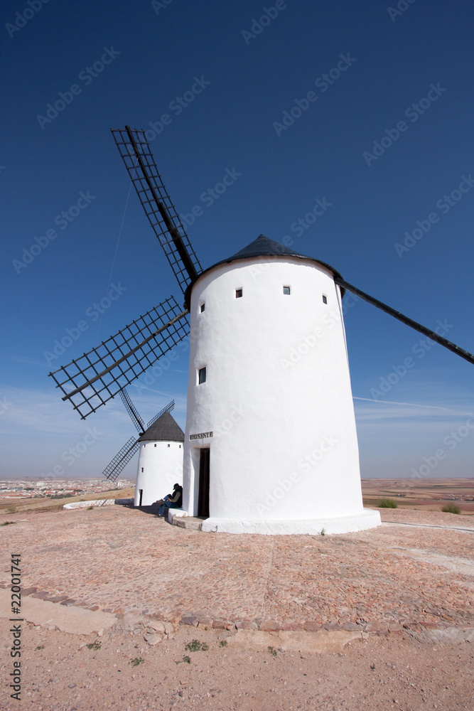 Two spanish windmills