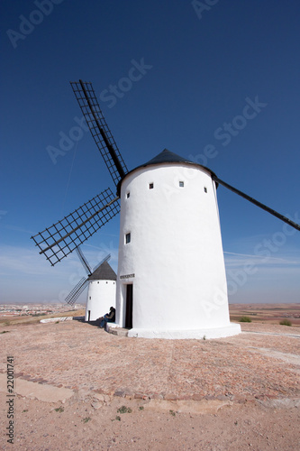 Two spanish windmills