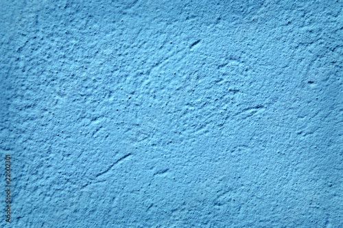 Blue Textured Stucco Wall