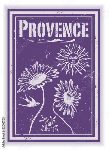 Etiquette Provence vintage