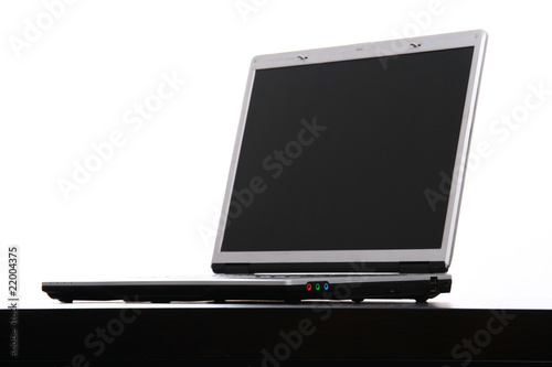 isolated laptop detail in a white background