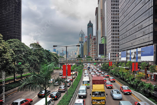 Canvas Print China, Hong Kong Gloucester road