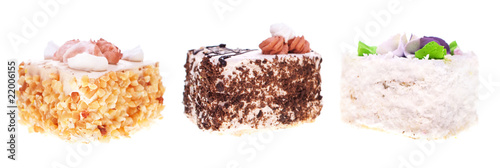 Cake isolated on a white.