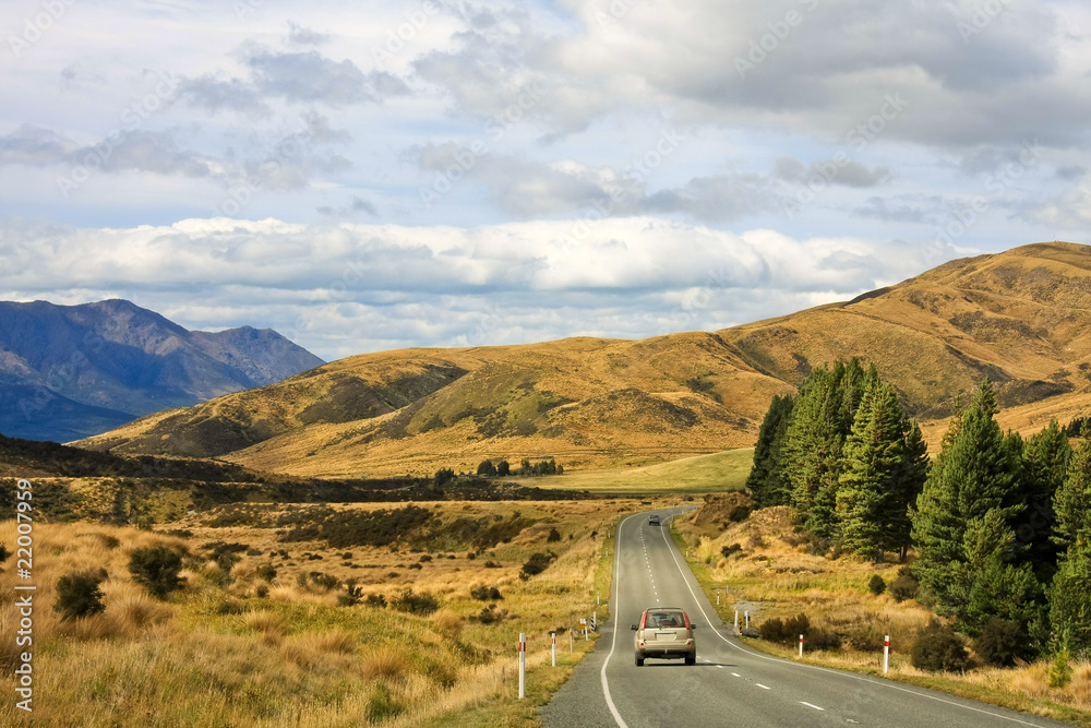 Ταπετσαρία New Zealand Road near Te Anau