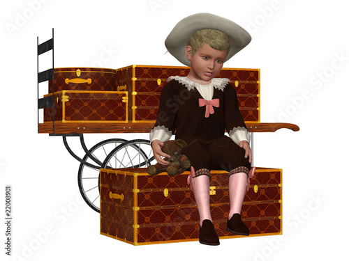 Plakat w ramie Vintage Boy 2