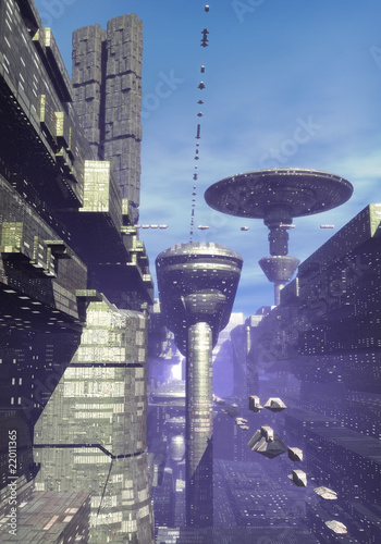 futuristic city
