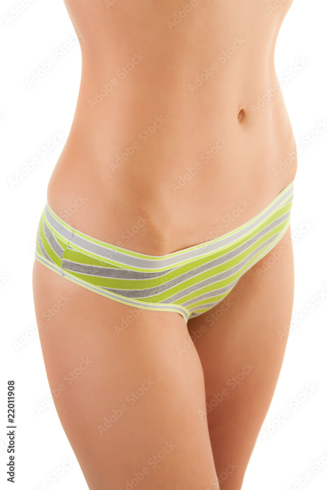 Slim woman isolated on white background Slim woman isolated on white background