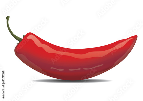 Icono pimiento picante rojo