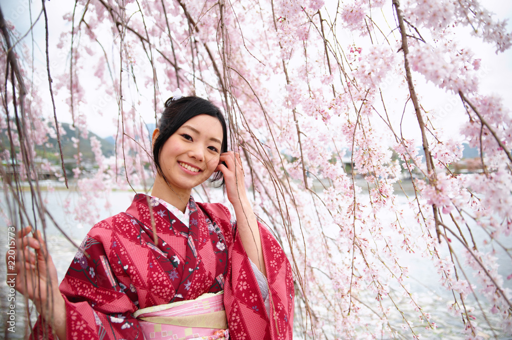 桜 着物 日本 桜 着物 日本
