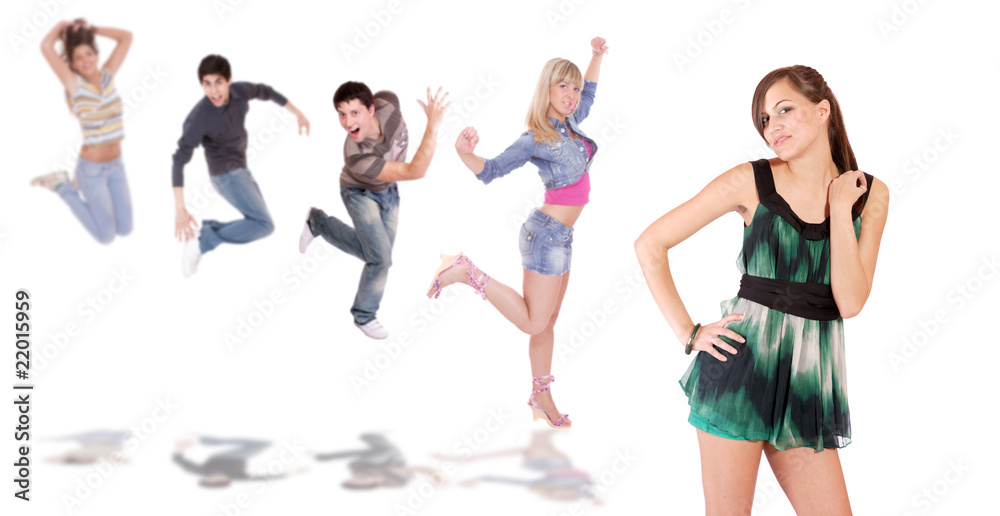 Obraz premium Happy funny people