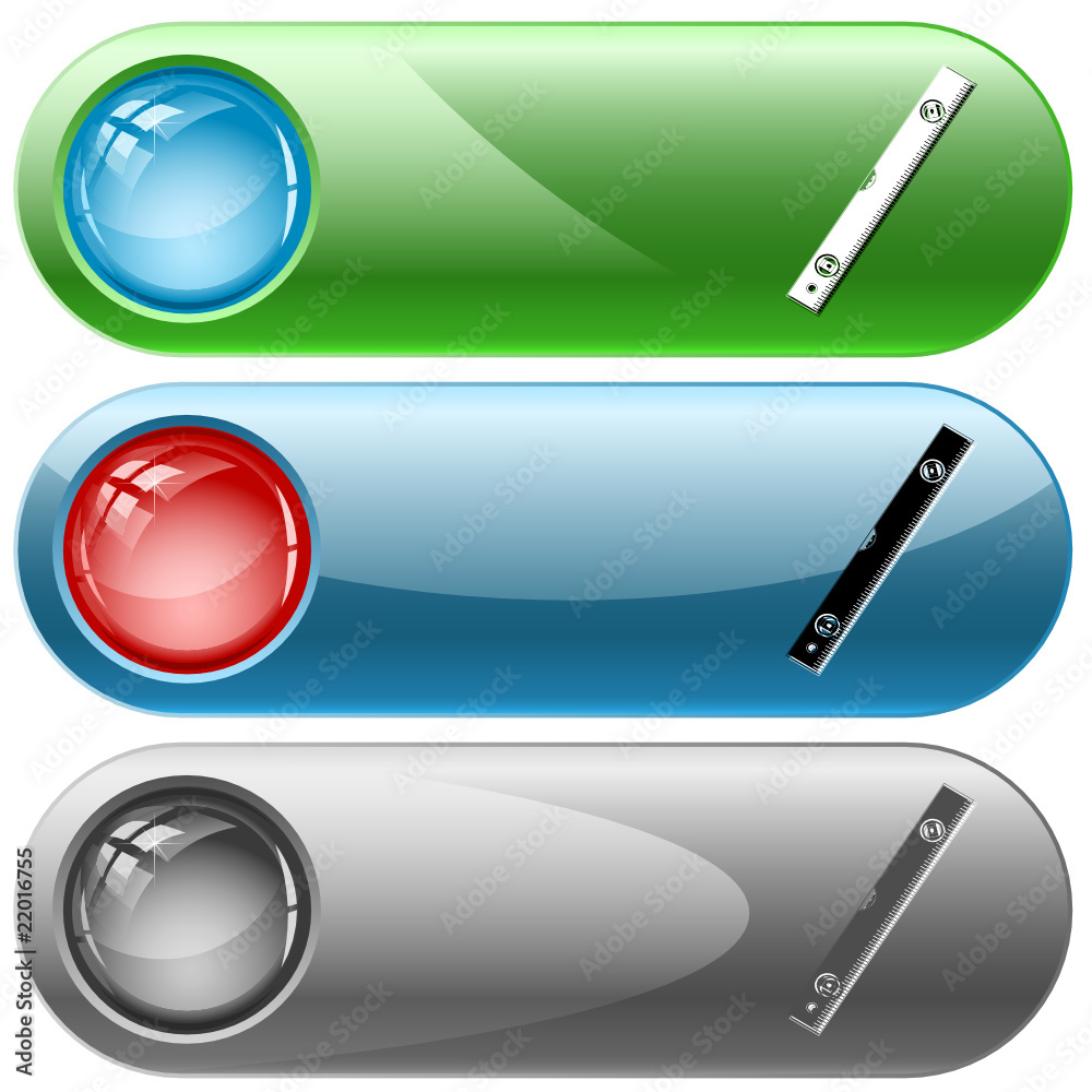 Spirit level. Vector internet buttons. Spirit level. Vector internet buttons.