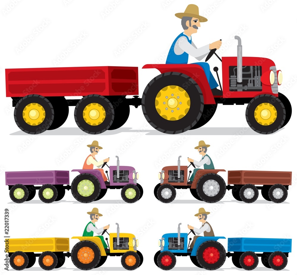 Naklejka premium Farmer