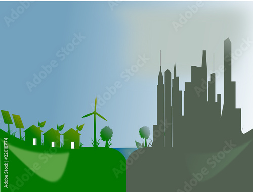 maison ecologique et  pollution, développement durable