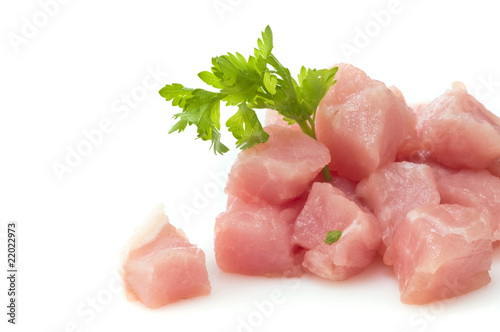 pork meat isolated
