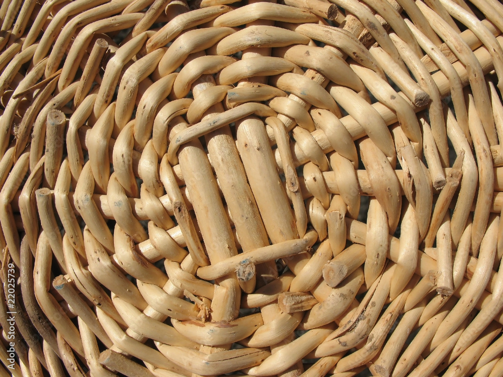 Fototapeta premium Fragment of a wicker basket. Background. Macro.