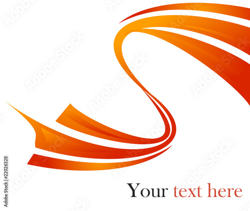 Red background whirlpool wave vector