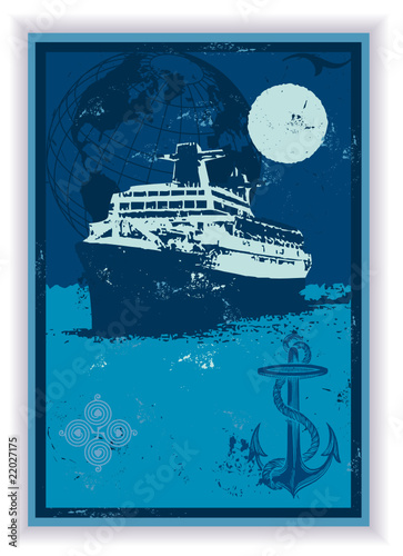 Affiche de Transports Maritimes Internationaux