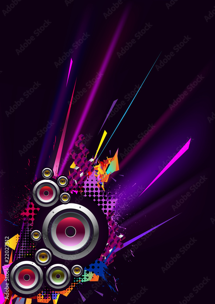 Fototapeta premium musical and urban vector