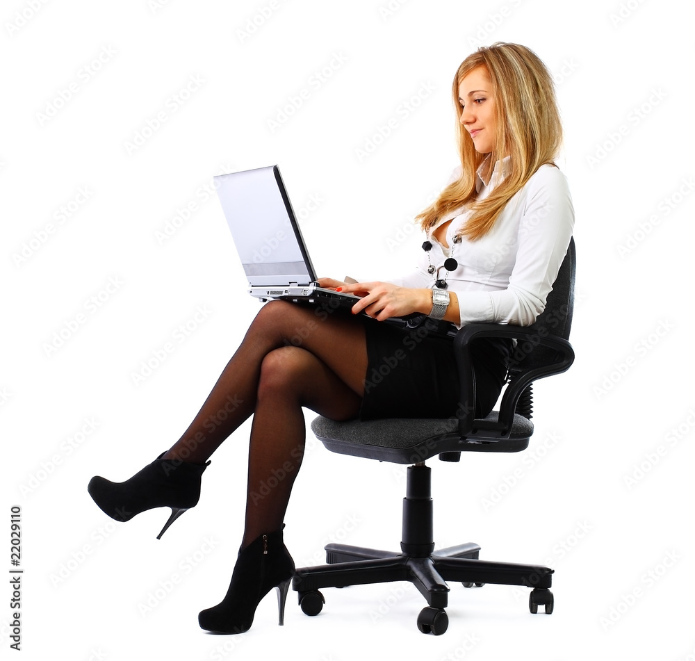 business woman with laptop business woman with laptop