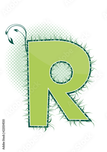 letra R alfabeto ecology