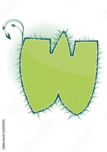 letra W alfabeto ecology
