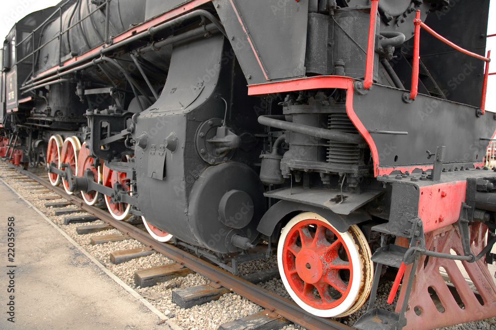 Old-time locomotive