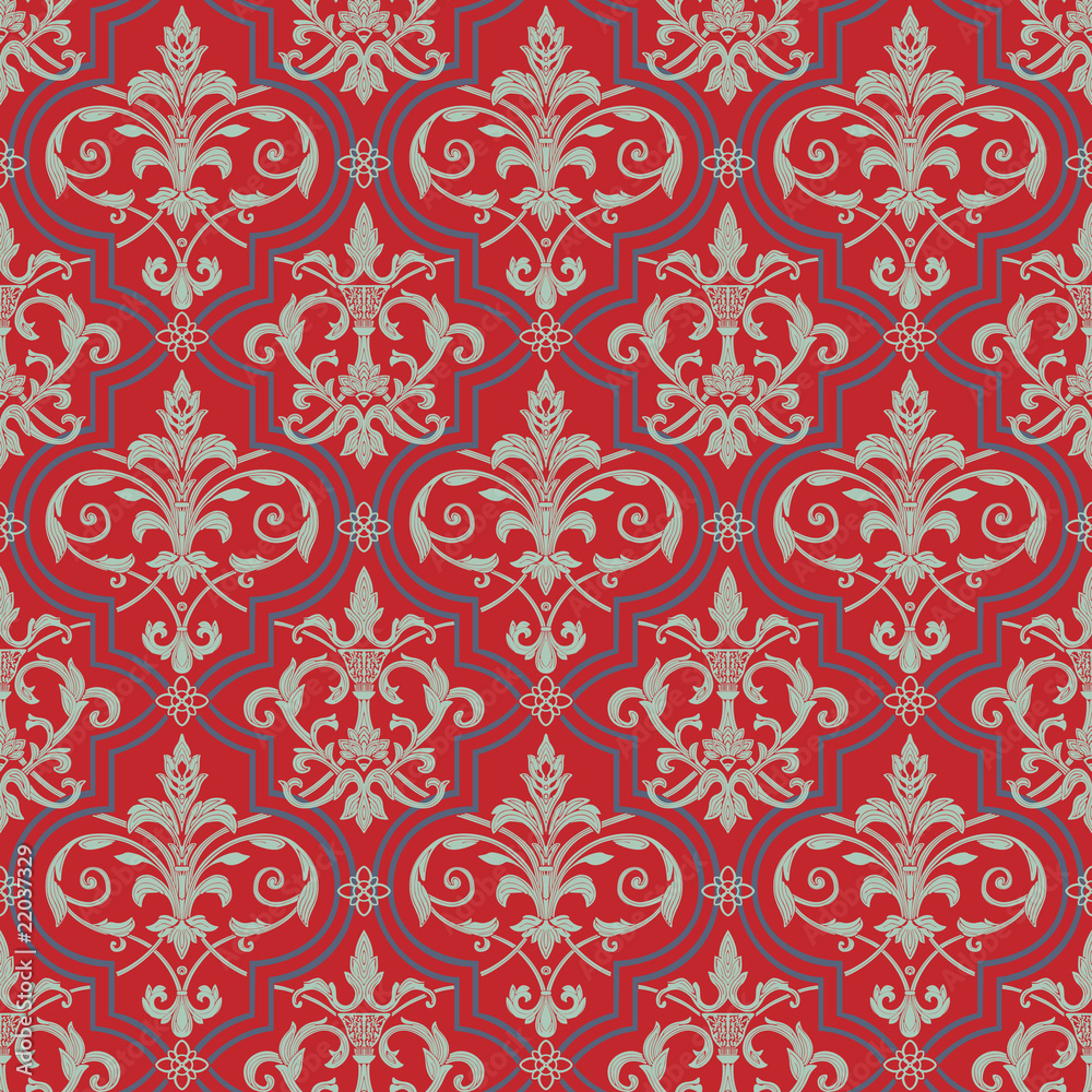 Fototapeta premium Seamless damask pattern
