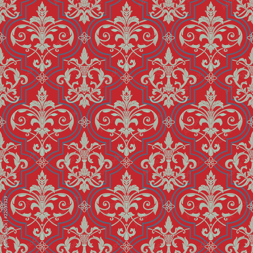 Seamless damask pattern