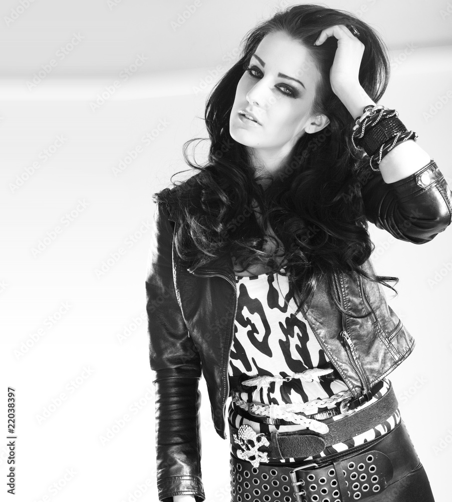 Naklejka premium Fashion model