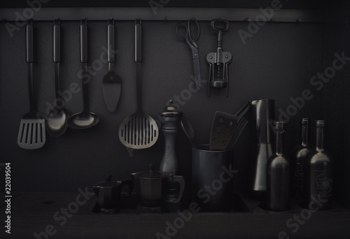 Nero in cucina _ Stoviglie _02