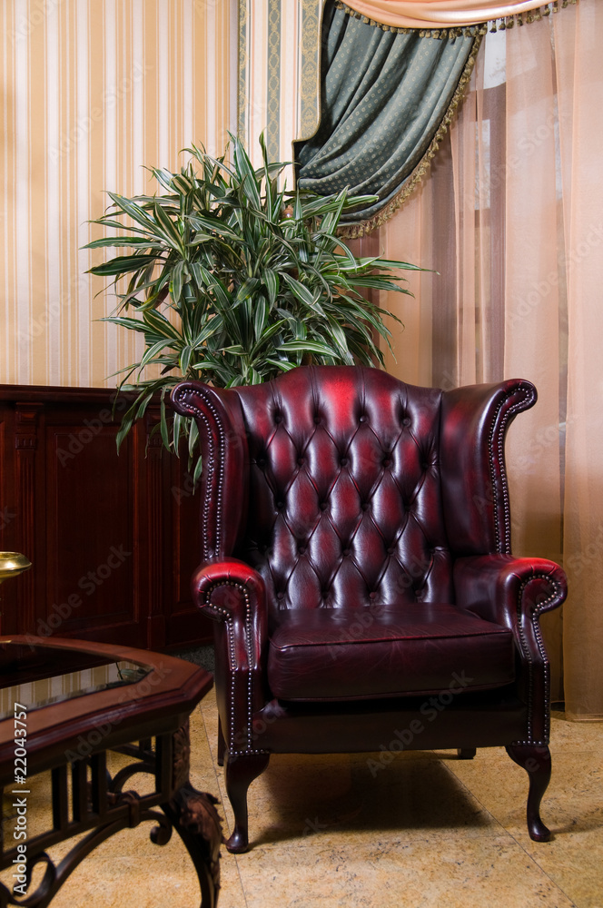 Obraz premium retro leather chair