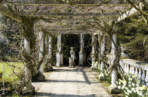 statue in italian garden