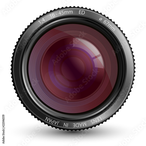 A camera lens vector illustration